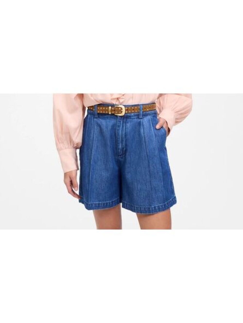 Madewell Harlow Superwide Jean Short Denim McNair Wash NWT Sz 28 W33" High Rise